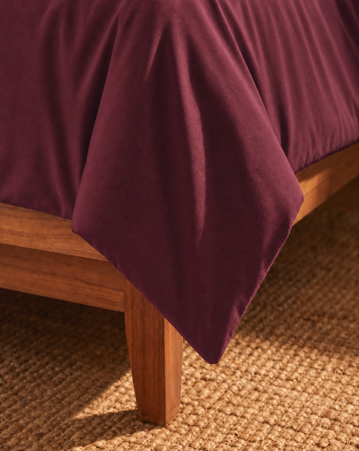 Zelesta Comfort Duo Nahtlose Bettdecke - Altrosa & Bordeauxrot