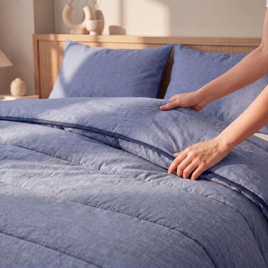Zelesta Comfort Structure Couette d'Été - Denim
