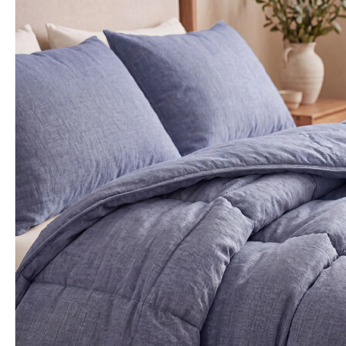 Zelesta Comfort Structure Couette d'Été - Denim