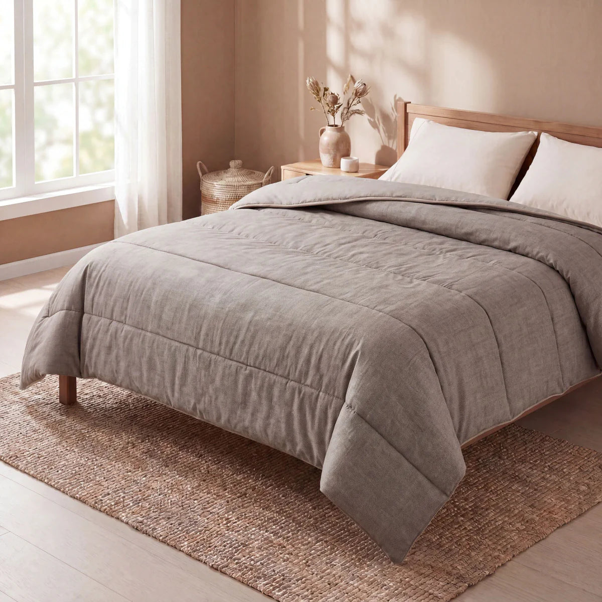 Zelesta Comfort Structure Couette d'Été - Anthracite