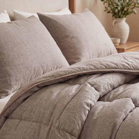 Zelesta Comfort Structure Taie d'Oreiller Set de 2 - Anthracite