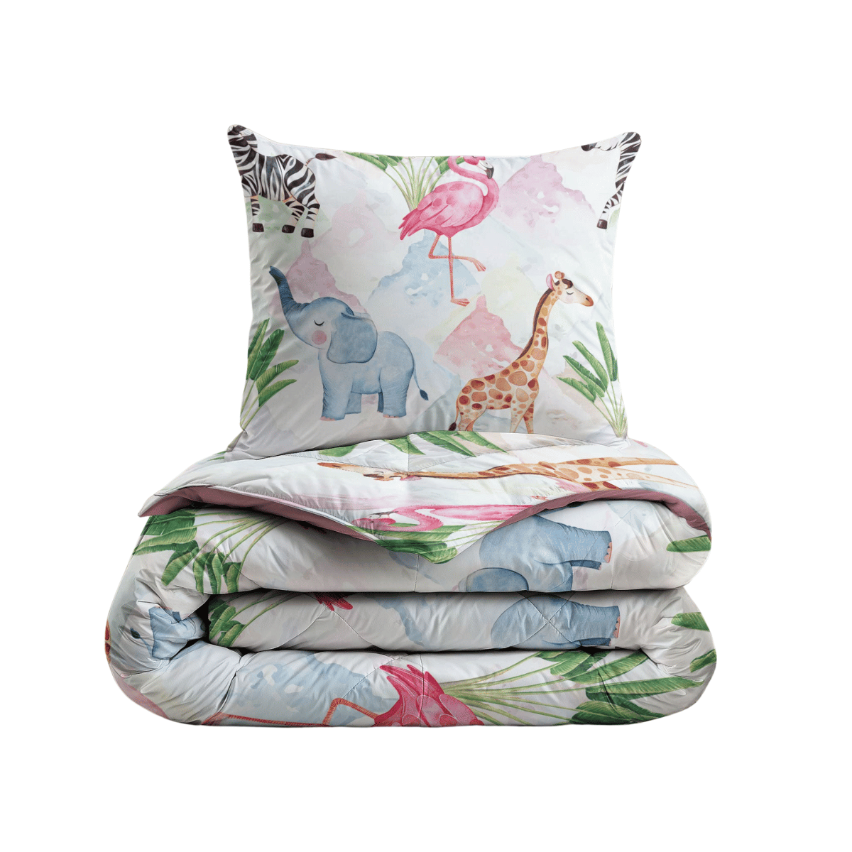 Zelesta Comfort Kinderbettdecke - Bunte Tiere