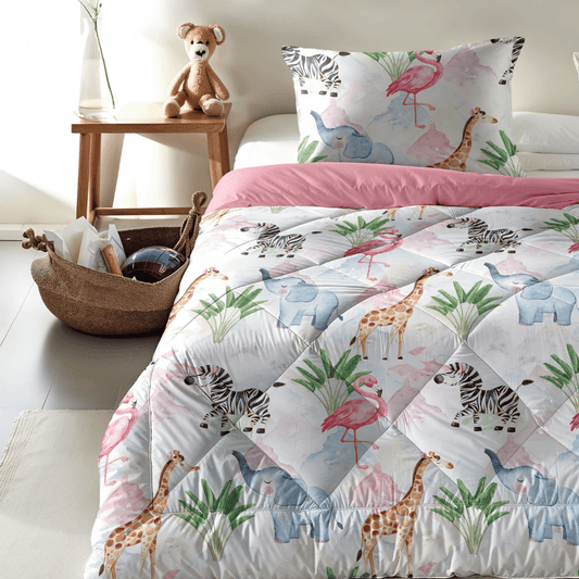 Couette Zelesta Comfort Kids - Animaux colorés