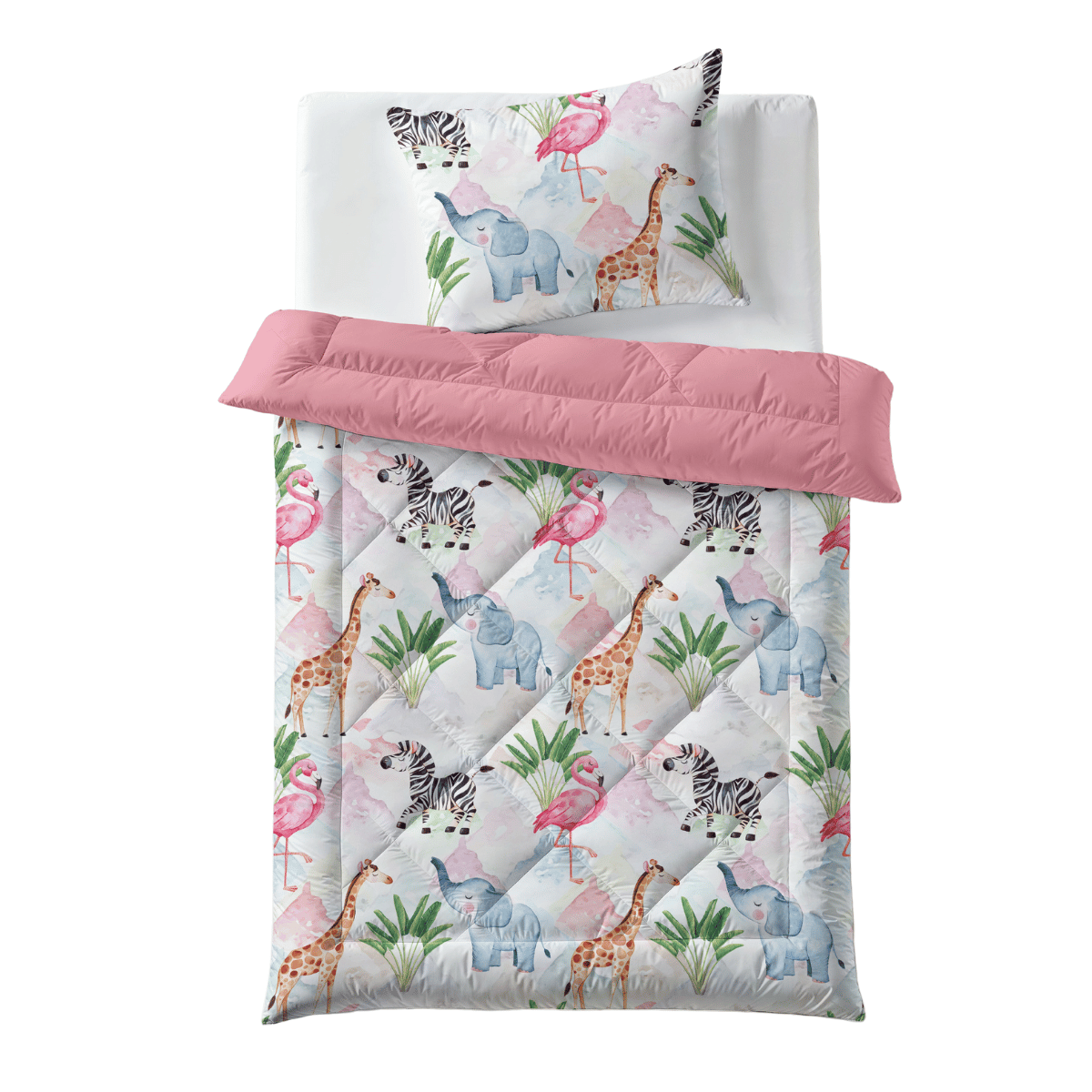 Zelesta Comfort Kinderbettdecke - Bunte Tiere