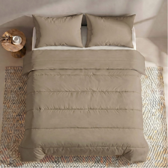 Couette d'été Zelesta Comfort Uni - Taupe naturel