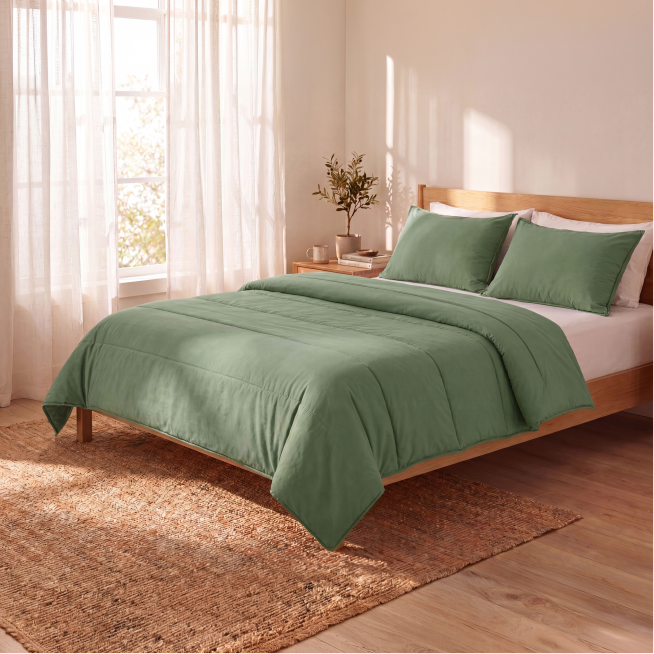 Couette d'été Zelesta Comfort Uni - Vert Sauge