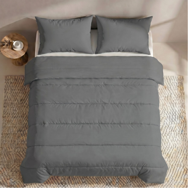 Couette d'été Zelesta Comfort Uni - Gris Pierre