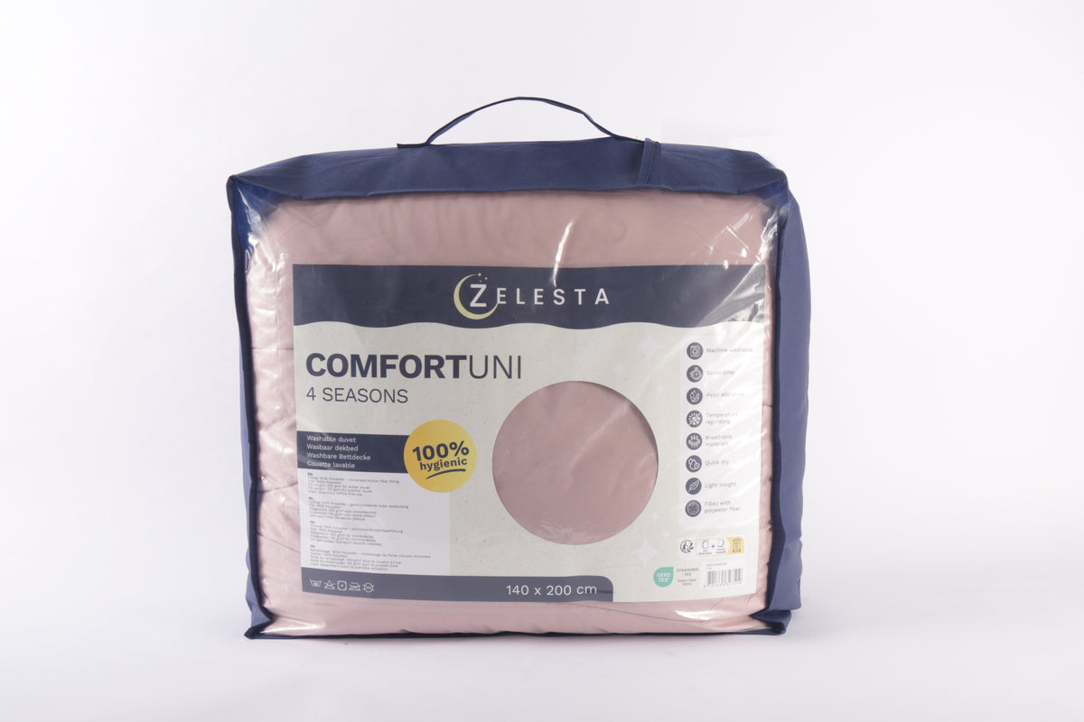 Zelesta Comfort Uni 4-Season Duvet - Old Pink