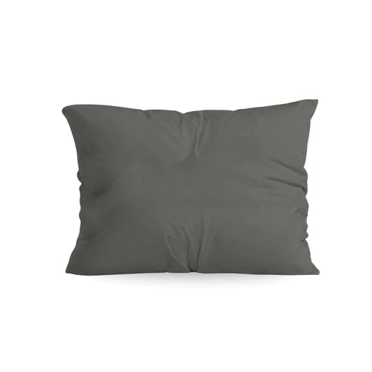 Ensemble de 2 taies d'oreiller Zelesta Comfort Uni - Anthracite