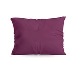Ensemble de 2 taies d'oreiller Zelesta Comfort Uni - Bordeaux