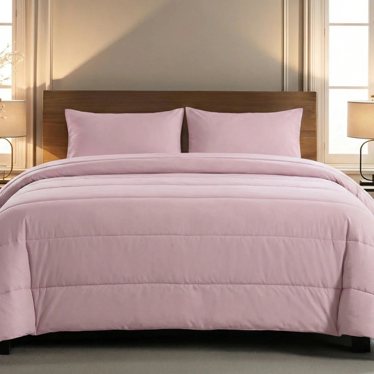 Couette Zelesta Comfort Uni - Rose Poussiéreux