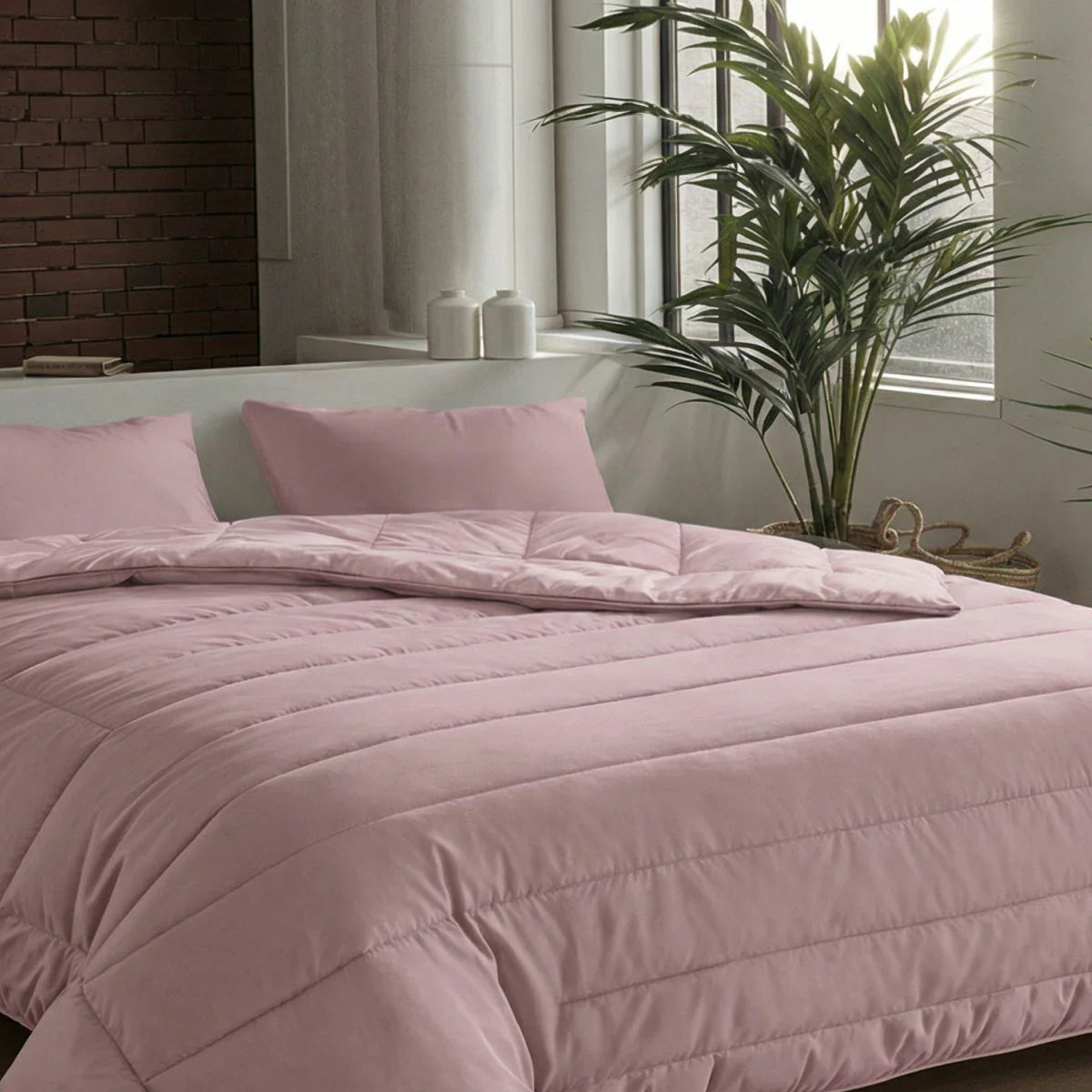 Couette d'été Zelesta Comfort Uni - Rose Poussiéreux
