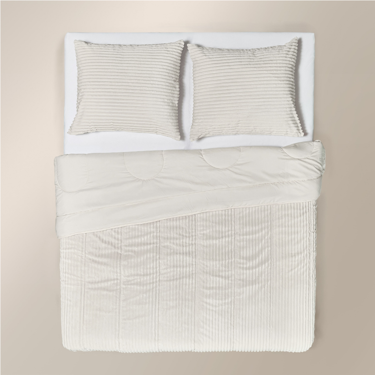 Couette Zelesta Special Teddy Groove - Blanc cassé