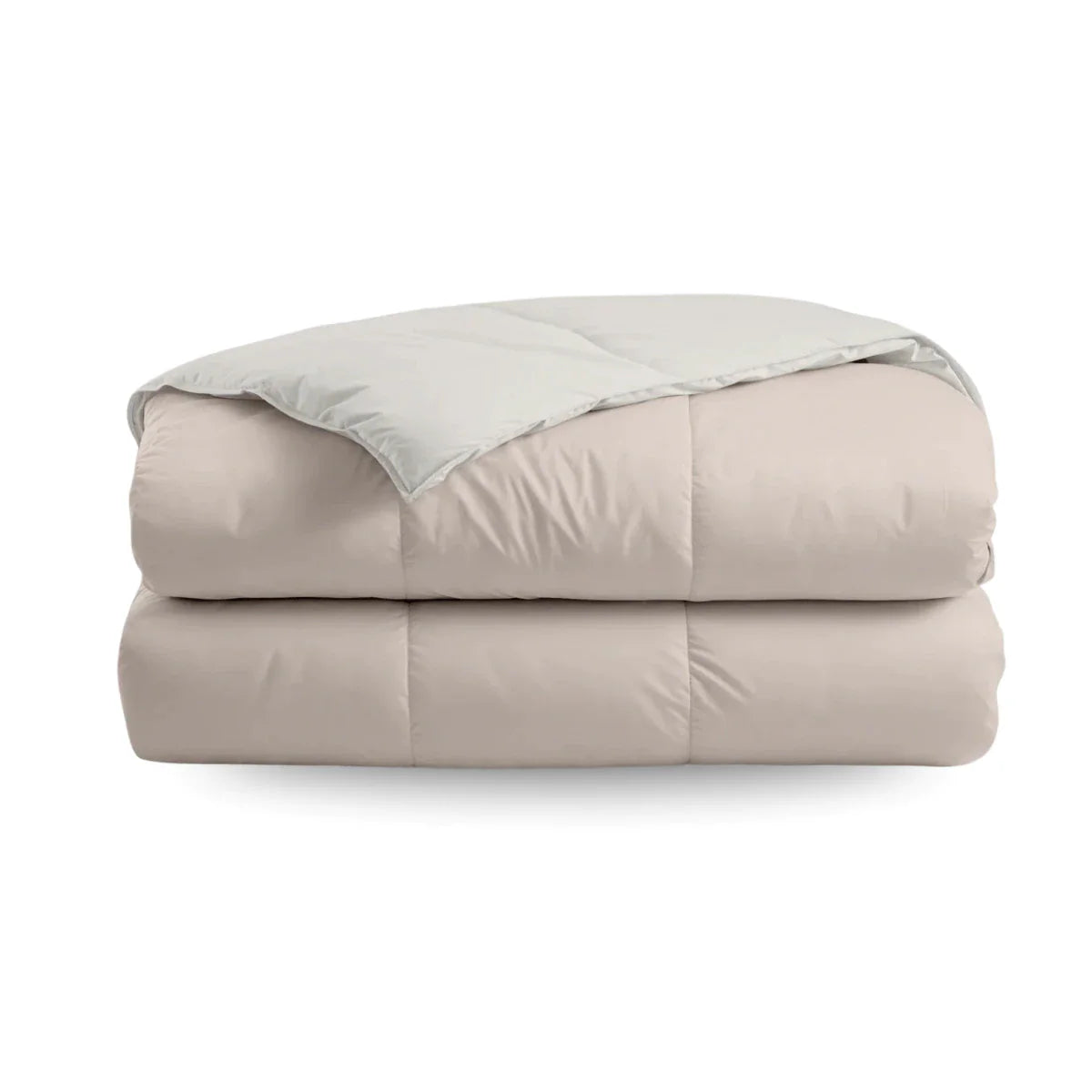 Couette d'été Zelesta Deluxe Duo en coton percale - Soie et crème