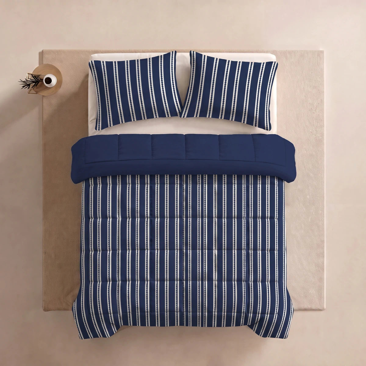 Zelesta Deluxe Design Satin Cotton - Blue Stripes