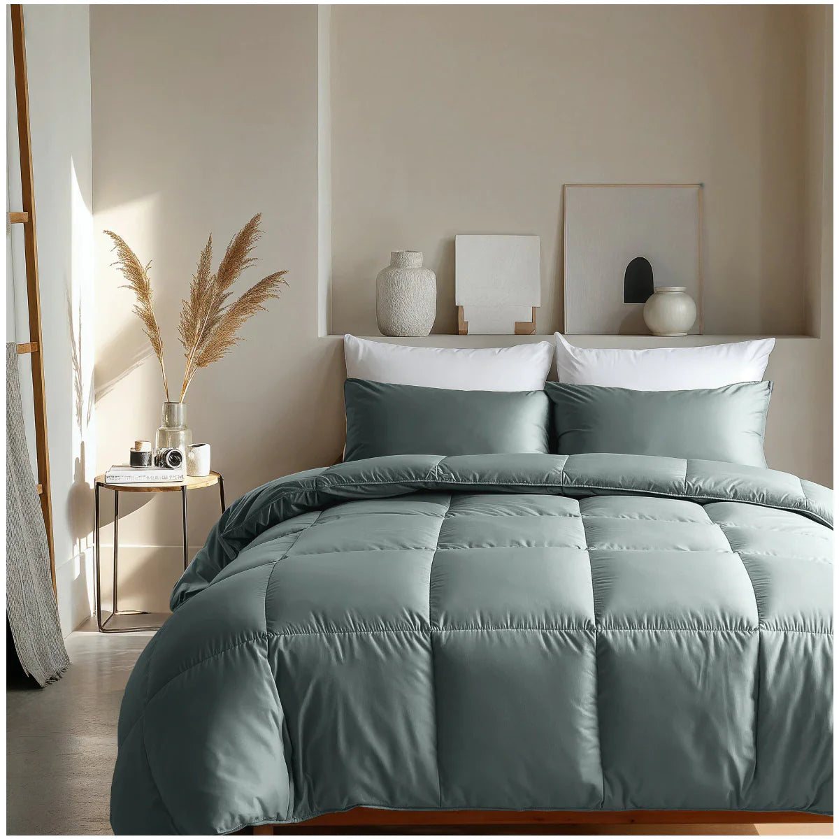 Couette d'été Zelesta Deluxe Uni en coton satin - Vert
