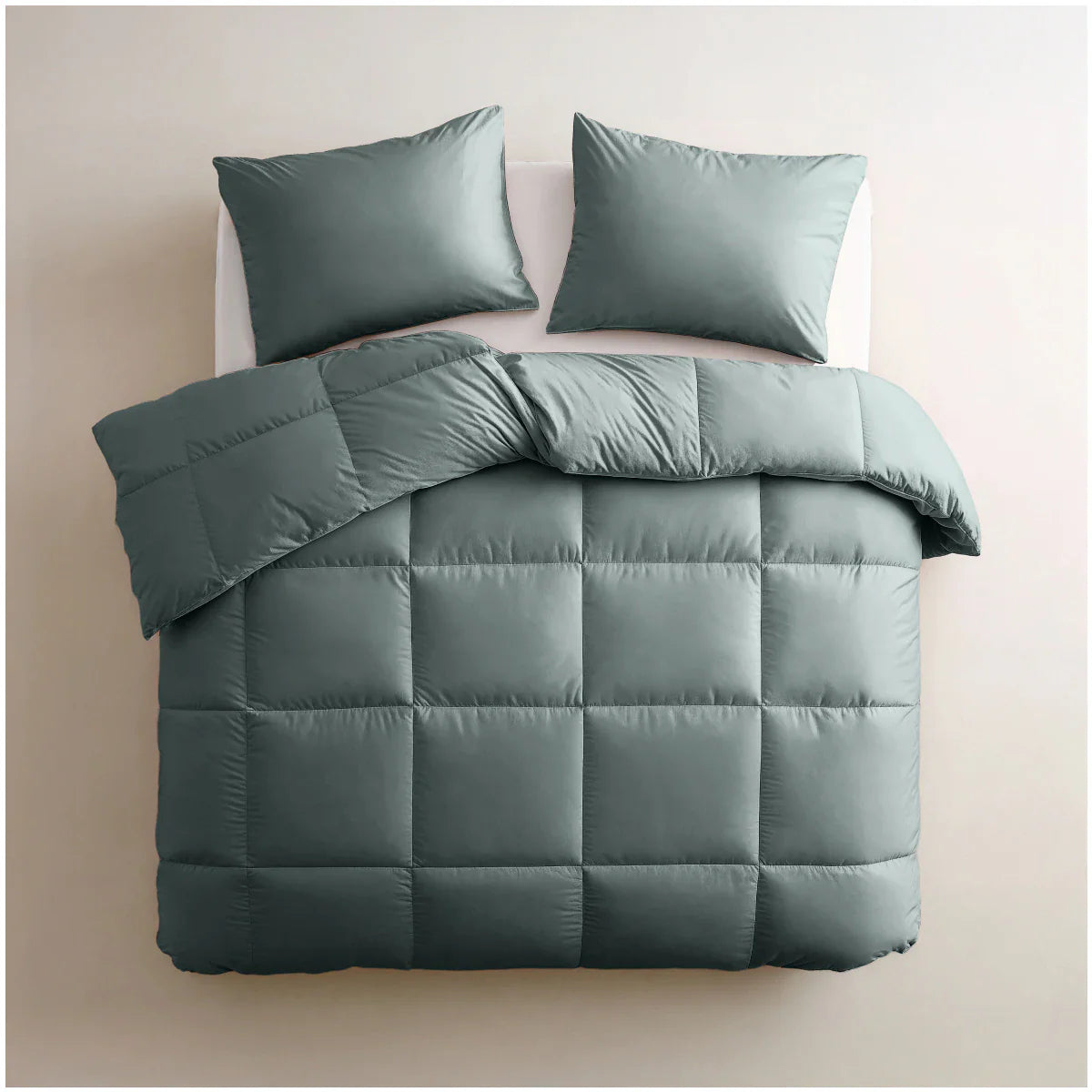 Couette d'été Zelesta Deluxe Uni en coton satin - Vert