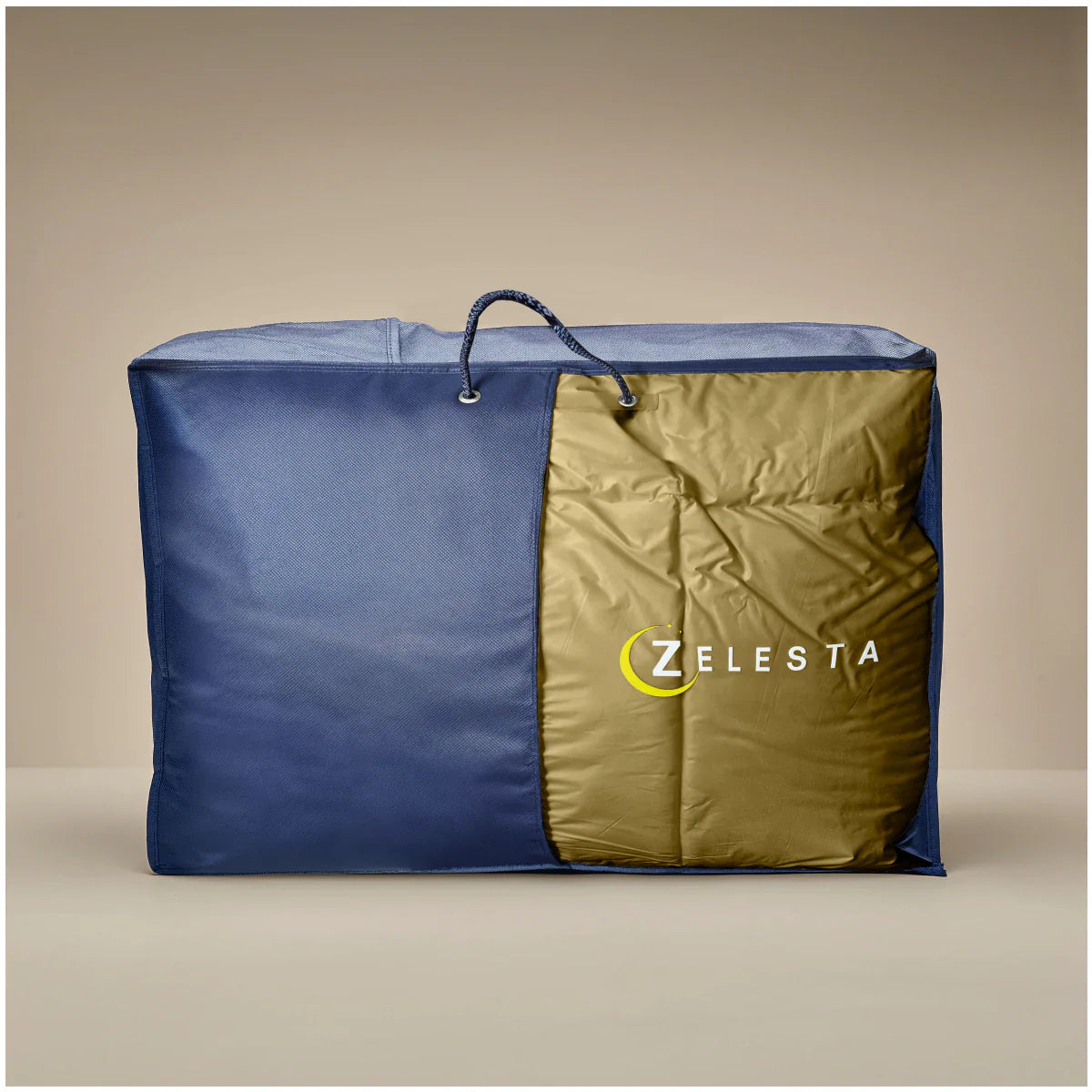 Couette d'été Zelesta Deluxe Uni en coton satin - Jaune ocre