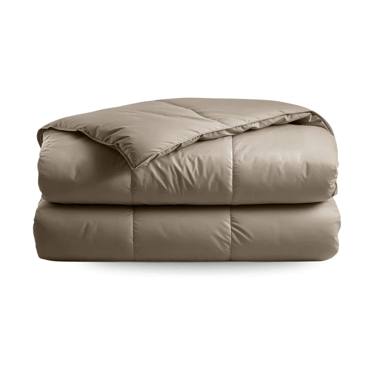 Couette d'été Zelesta Deluxe Uni en coton satin - Brun Noisette