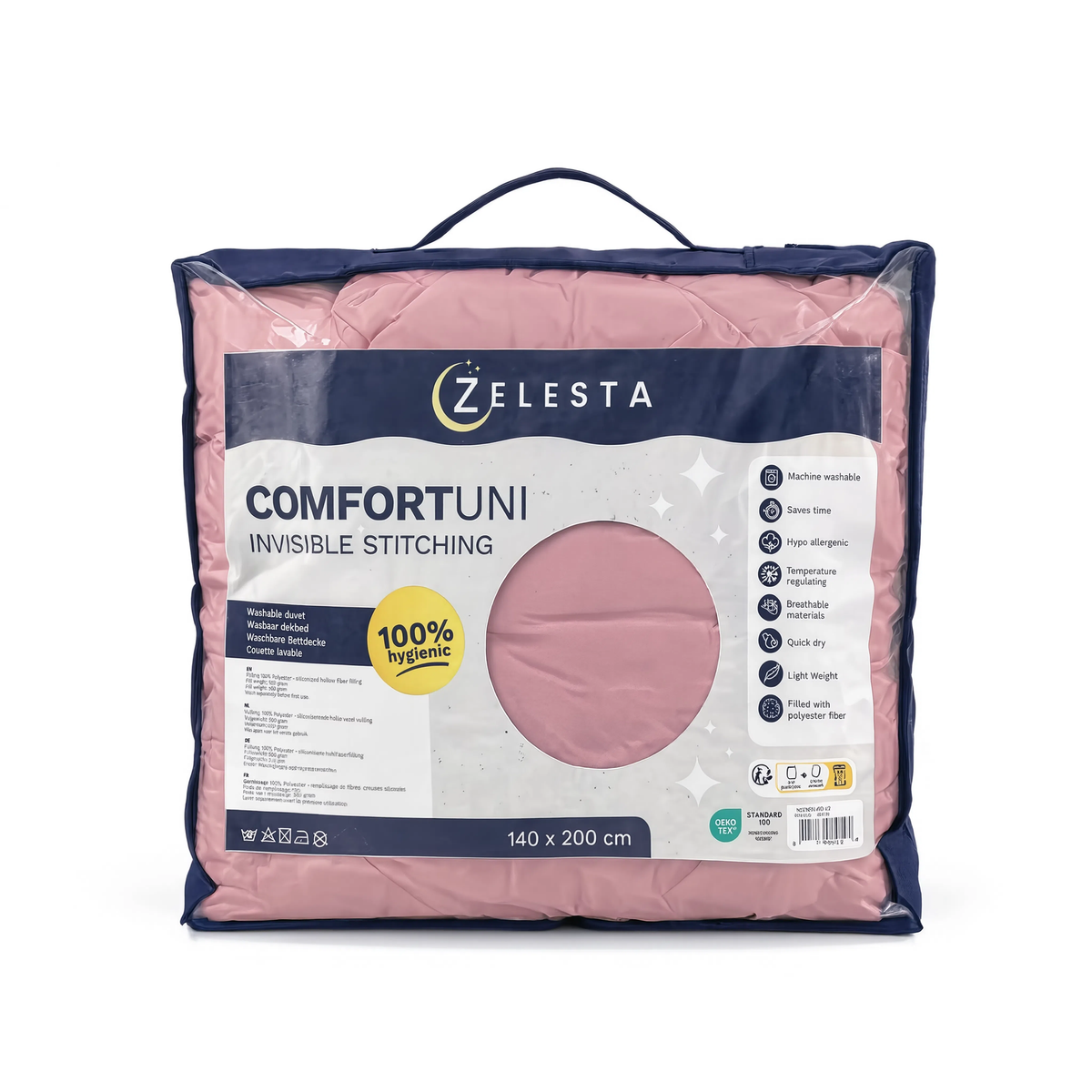 Zelesta Comfort Uni Nahtlose Bettdecke - Dusty Pink