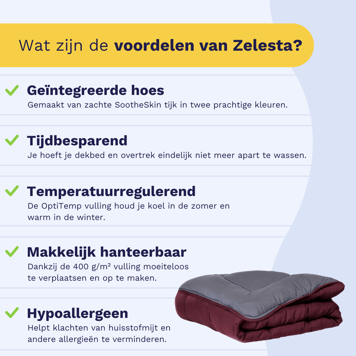 Zelesta Everyday Duo Couette - Violet & Anthracite
