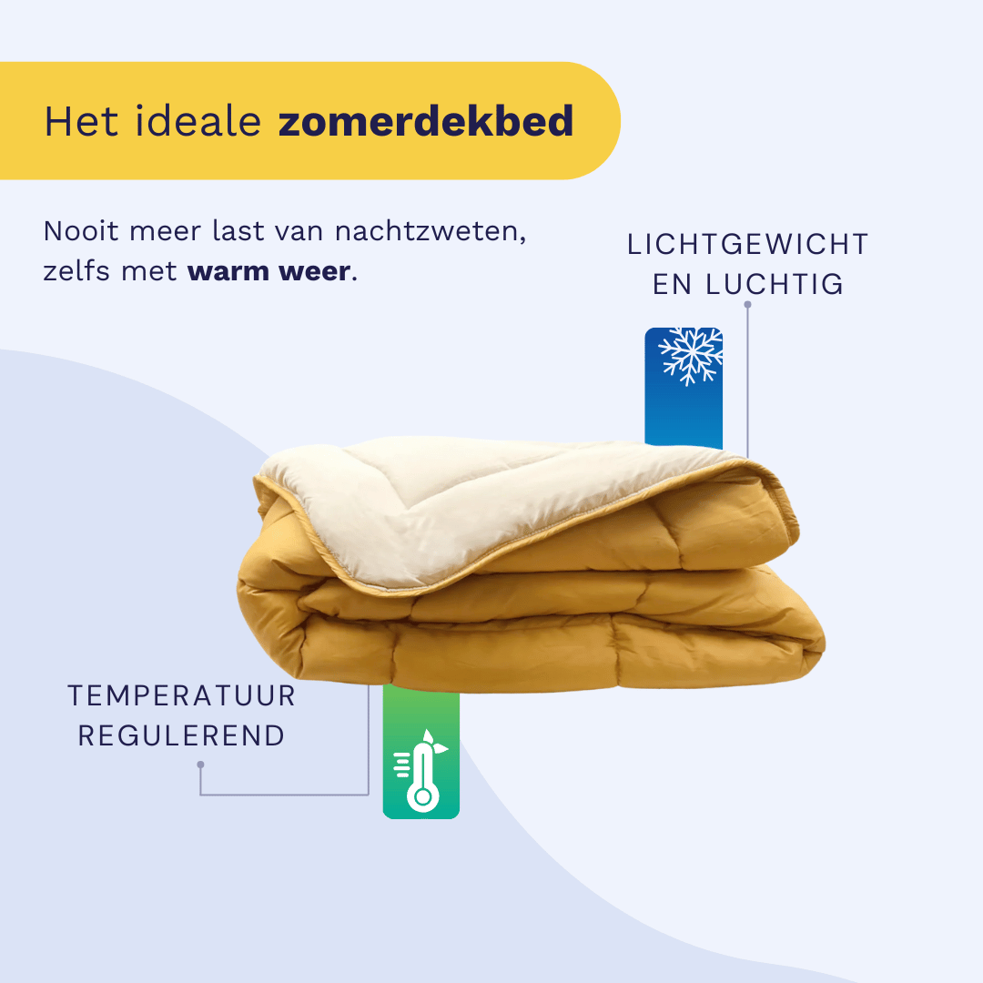 Zelesta Everyday Duo Couette d'été - Ocre & Lin