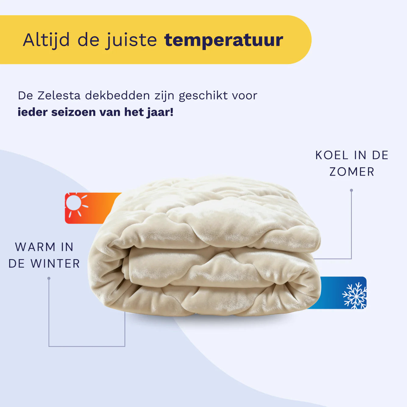 Couette uni en flanelle spéciale Zelesta - Beige
