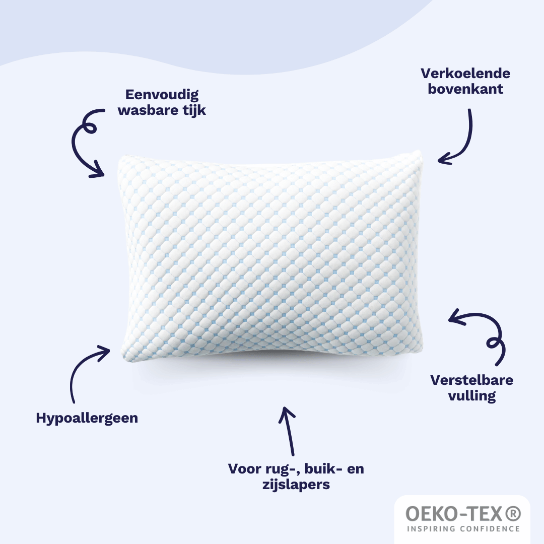 Oreiller flexible Zelesta 60X70Cm