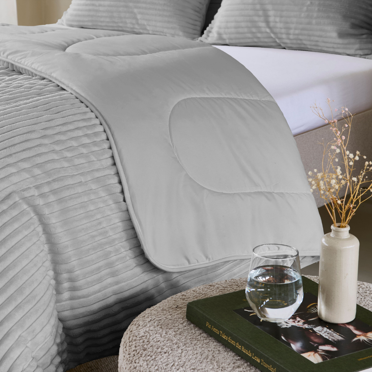 Couette Zelesta Special Teddy Groove - Gris
