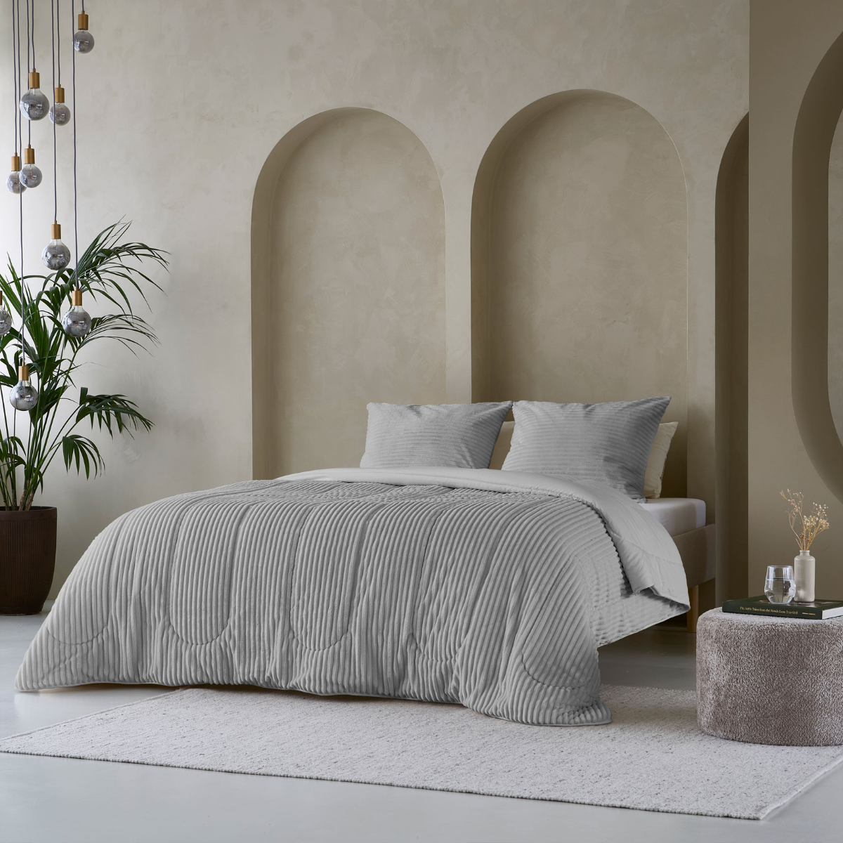 Couette Zelesta Special Teddy Groove - Gris