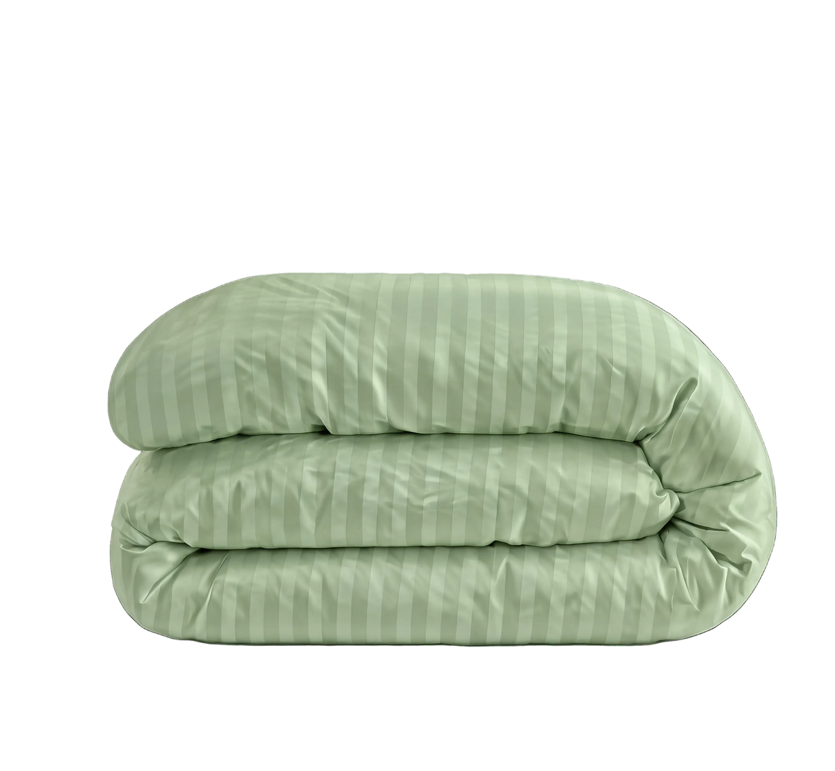 Zelesta Deluxe Hotel Stripe Satin Cotton Couette - Vert