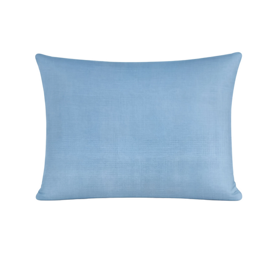 Taie d'Oreiller Zelesta Comfort Uni Sans Coutures Lot de 2 - Bleu Glacier