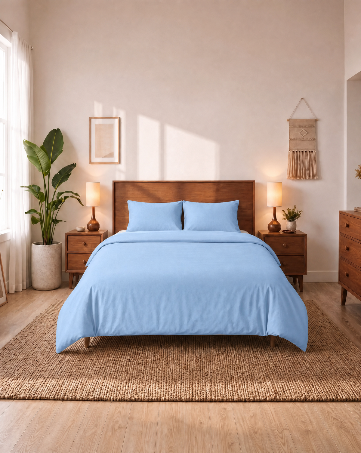 Zelesta Comfort Uni Nahtlose Bettdecke - Eisblau