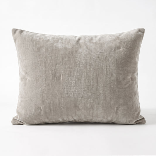Zelesta Special Jersey Chenille Taies d'oreiller Lot de 2 - Gris chaud