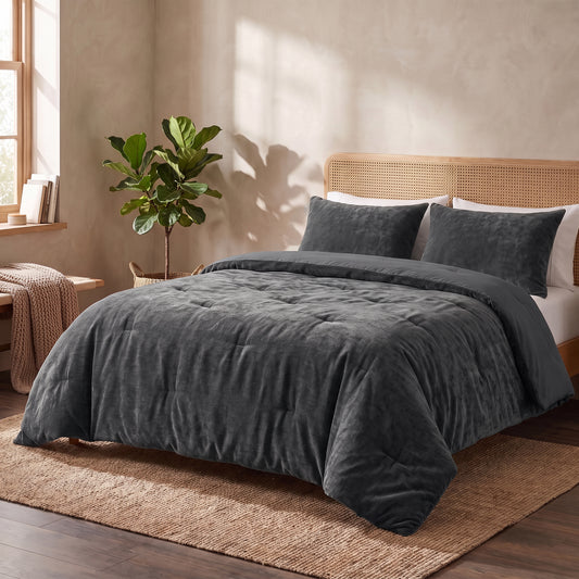 Zelesta Special Jersey Chenille Couette - Gris métal