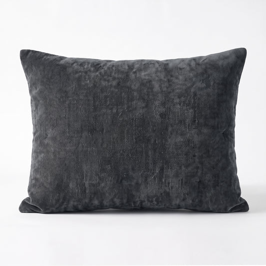 Zelesta Special Jersey Chenille Taies d'oreiller Lot de 2 - Gris métal