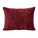 Zelesta Special Jersey Chenille Taies d'oreiller Lot de 2 - Rouge baroque