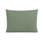 Taie d'Oreiller Zelesta Pure Uni Sans Coutures en Coton Lot de 2 - Vert Loden