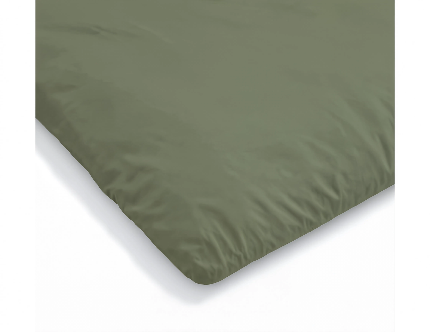 Zelesta Pure Uni Nahtlose Bettdecke aus Baumwolle - Lodengrün