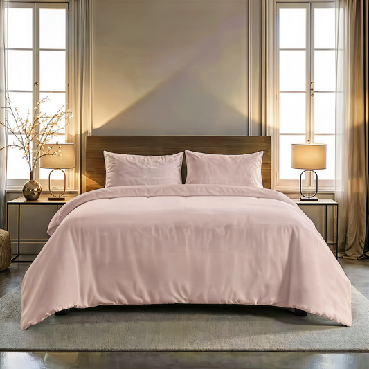 Zelesta Pure Uni Nahtlose Bettdecke aus Baumwolle - Misty Rose