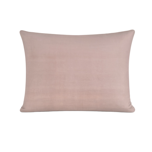 Zelesta Pure Uni Nahtloser Kissenbezug 2er-Set aus Baumwolle - Misty Rose