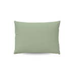 Ensemble de 2 taies d'oreiller Zelesta Pure Uni en coton - Vert naturel
