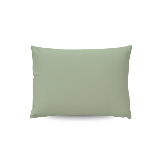 Ensemble de 2 taies d'oreiller Zelesta Pure Uni en coton - Vert naturel