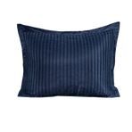 Zelesta Deluxe Hotel Stripe Satin Cotton Pillowcase Set Of 2 - Blue