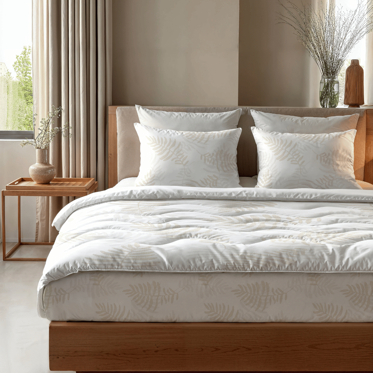Couette Zelesta Comfort Design - Feuilles de chêne