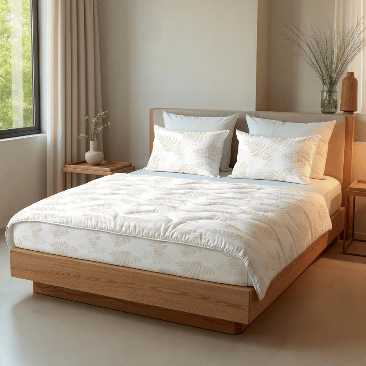 Couette Zelesta Comfort Design - Feuilles de chêne