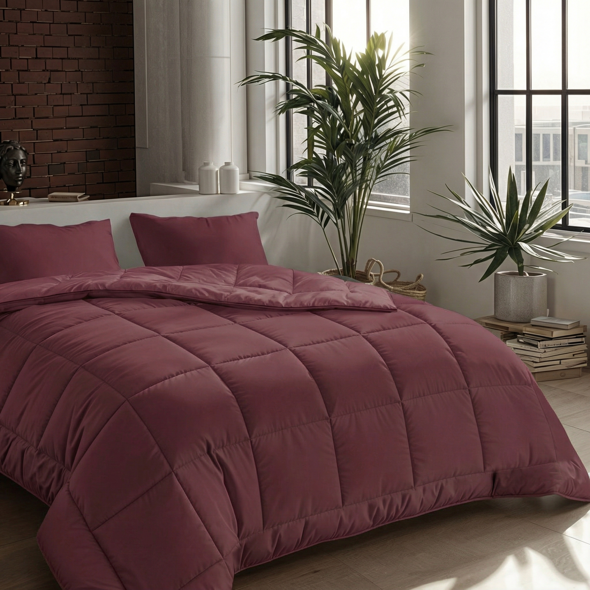 Zelesta Pure Uni 4-Season Cotton Duvet - Red