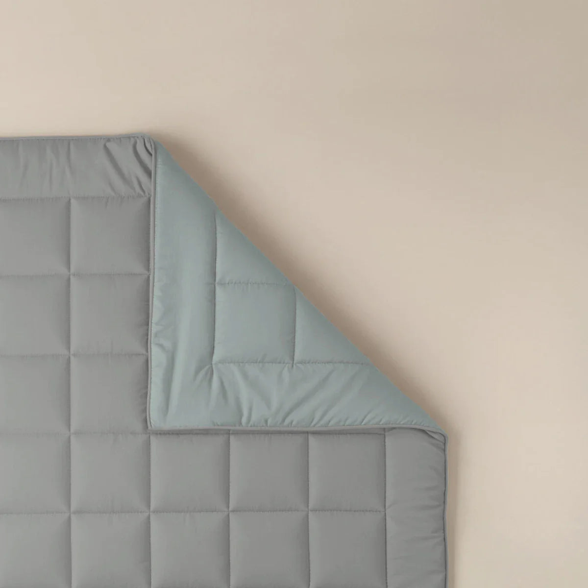 Couette d'été Zelesta Pure Duo Coton - Gris Foncé & Gris Clair