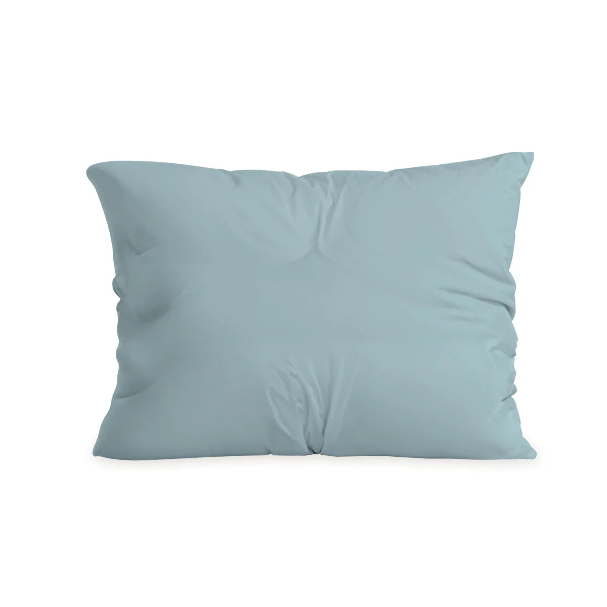 Ensemble de 2 taies d'oreiller Zelesta Pure Duo en coton - Gris-Bleu