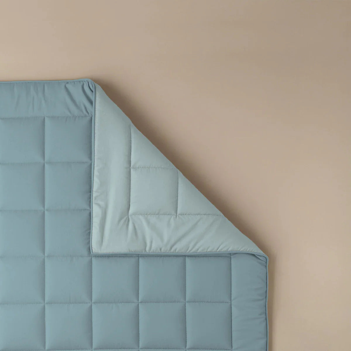 Couette Zelesta Pure Duo Coton - Gris-Bleu & Bleu Clair